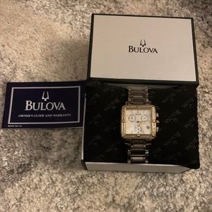 Silver/Gold Bulova Watch with box